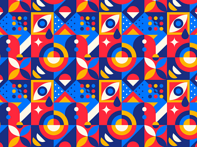 Geometric Patterns abstract abstraction design flat geometric graphic design illustration mosaic mosaic pattern pattern piki trendy ui vector illustration