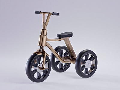 Tricycle - 3D Model 3d 3d art blender design kid plasticity product studio vehicle white