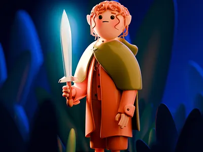 Freddo is in danger 3d animation character character animation character design character modeling fan art fanart freddo graphic design illustration lord of the ring