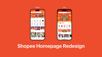 Shopee - Homepage Redesign homepage indonesia mobile app redesign shopee ui ux