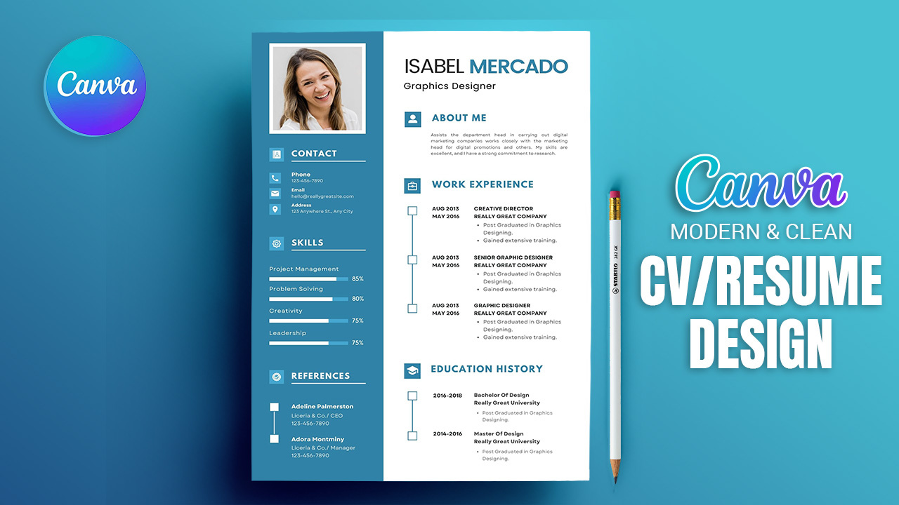 CV/Resume Concept Design || CV/Resume Canva || Canva Template branding business canva canva cv template clean colorful corporate creative cv cv resume template cv template canva download graphics design job minimal modern portfolio resume resume template template