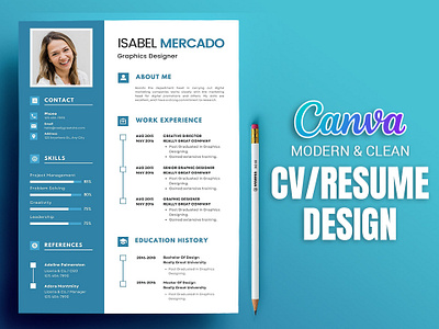 CV/Resume Concept Design || CV/Resume Canva || Canva Template business canva canva cv template canva resume clean colorful corporate creative cv cv resume template cv template canva download graphics design job minimal modern portfolio resume resume template template