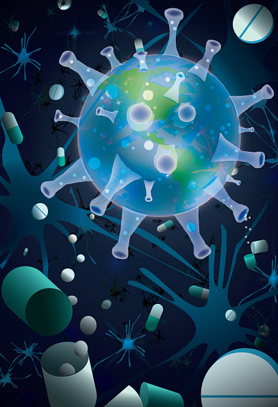 Antibacterial Resistance - Conceptual Illustration antibiotics art bacteria conceptual disease graphic design health illustration illustrator