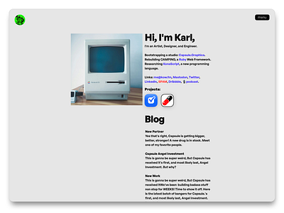 kow.fm v23 design graphic design redesign