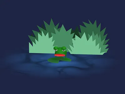 Frog 3D - Using Spline