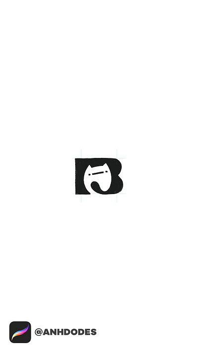 Letter B kitty cat logo 3d animation branding creature logo design graphic design illustration logo logo design logo designer logodesign minimalist logo minimalist logo design motion graphics ui