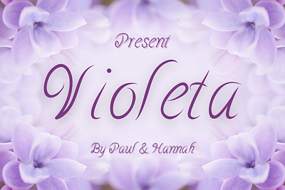 Violeta font cartoon creative cute elegant flower font font design fonts graphic design handwriting handwritten lettering modern motion graphics script violet