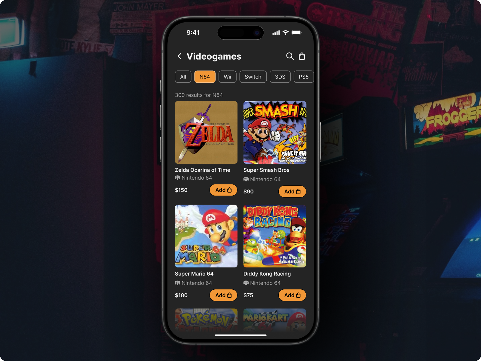 Day 15 of improving my UI skills · #15 Design category cards arcade card cards carrd challenge flat design games mario nintendo retro ui videogames vintage zelda