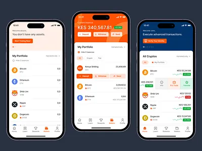 Crypto Sasa - Portfolio Management – Intuitive Wallet Interface asset categorization balance crypto app crypto portfolio crypto trading cryptocurrency holdings deposit funds digital assets financial management financial technology intuitive navigation market trends organized layout portfolio overview real time data send funds wallet interface withdraw