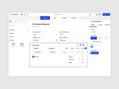 Form Builder form builder saas user experience. user interface