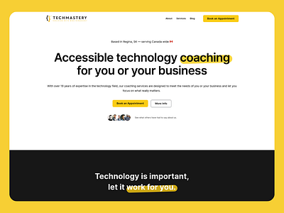 TechMastery Coaching Website bricks website wordpress