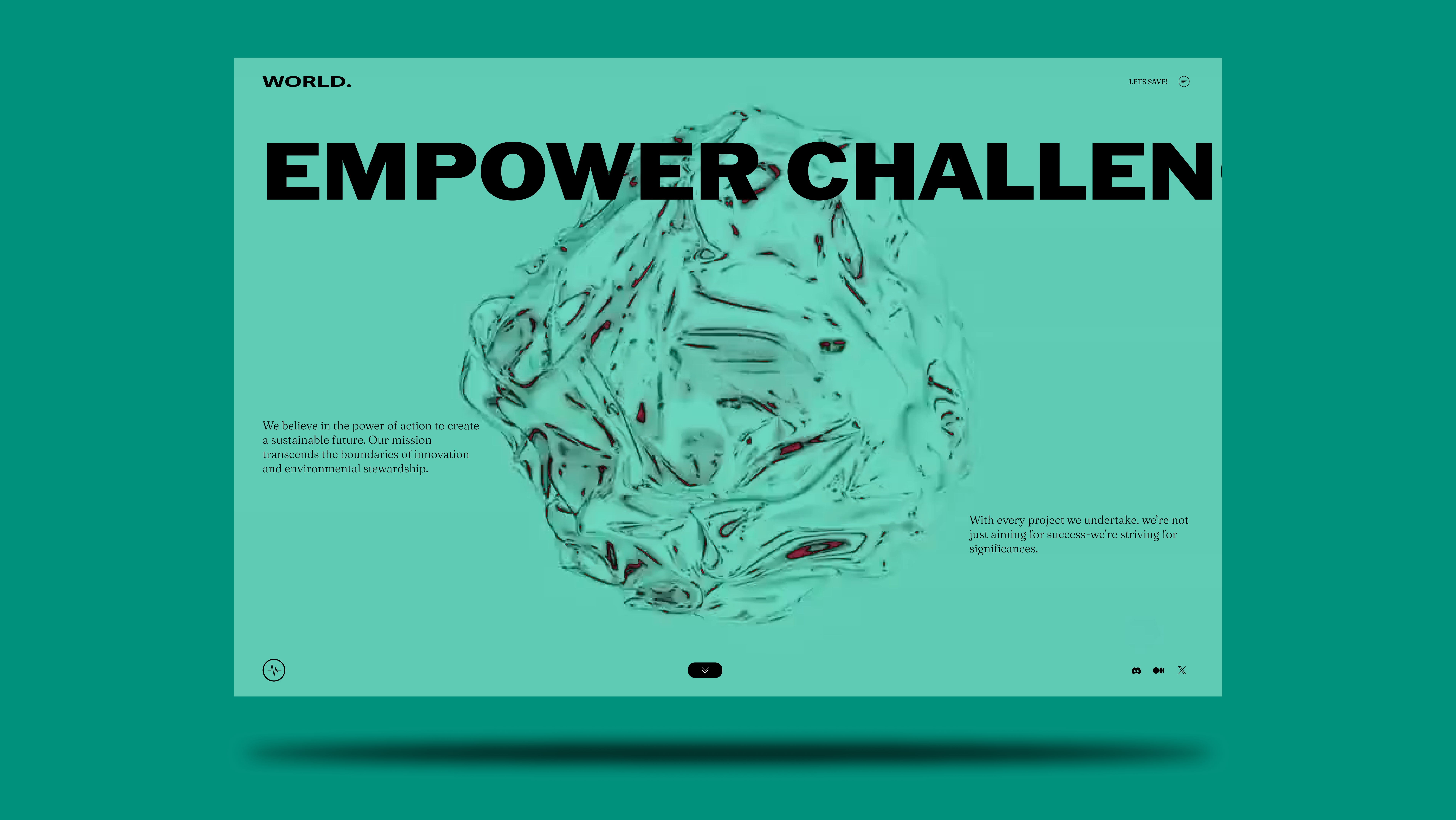 Save World Clean Concept WebDesign app branding design graphic design icon motion graphics typography ui ui design uxui web world