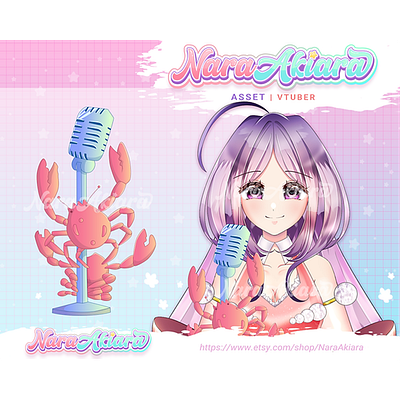 Stand Out Your Live Streaming with Crab Mic Vtuber Assets streamingtools