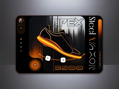 Steel X: Shoe purchasing Website Hero dailyui hero section shoes ui website