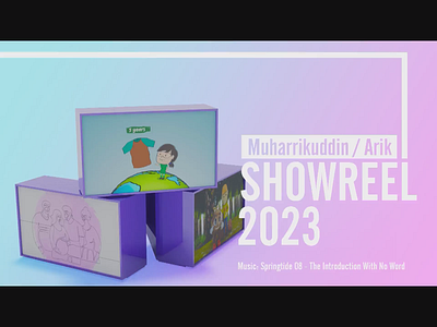 Animation Showeel 2023 3d animation branding logo motion graphics ui