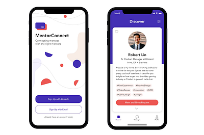 MentorConnect appdesign branding graphic design ios mobile