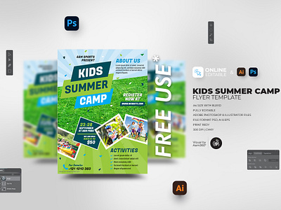 Kids Summer Camp Flyer Template aam360 aam3sixty branding flyer template fun kids activities kids fun camp flyer kids holidays kids sports poster kids summer camp flyer template kids summer camp poster kids time pre school sport summer summer camp flyer summer camp poster summer fun day