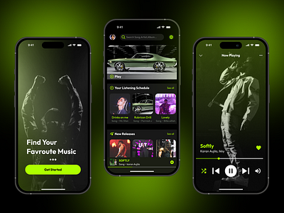 MUSIC App Ui Design 999watt appdesign creativedesign designcommunity musicapp ui ux visualdesign