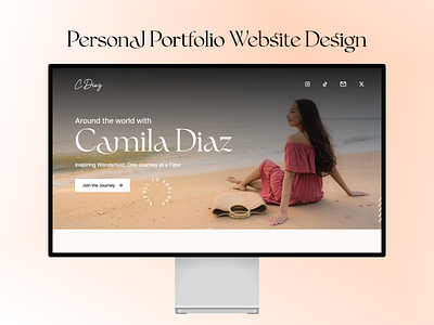 Personal Portfolio Website Design figma landing page portfolio ui website design