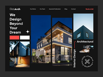 ConArch - Redesign Architect Studio Website architect redesign studio ui website