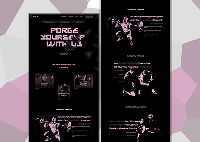 Fitfix: Gym website landing page gym site ui ui challenge ui ux webdesign