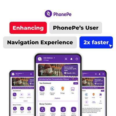 Enhancing PhonePe’s Navigation Experience 2x faster app design ui ux design