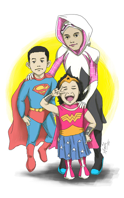 Portrait Illustration illustration portrait illustration super hero