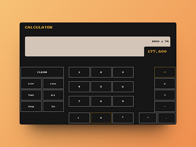 DAILY UI - 004 calculator dailyui typography ui