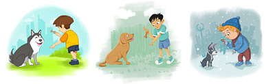 Children Book Illustration children book illustration dog education illustration