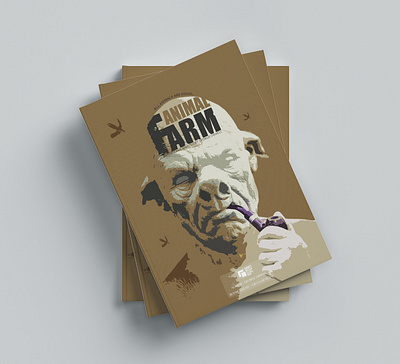 Concept of Animal Farm book cover branding design graphic design illustration logo ui ux