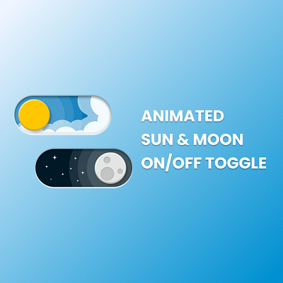 Animated Sun & Moon ON/OFF Toggle - Micro Animation micro animation togglebutton