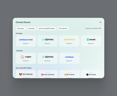 Add Connection connect connection crypto wallet