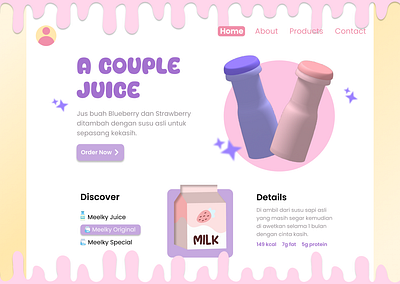 A COUPLE JUICE - 3D UI [ E - Commerce ] Web 3d ui web
