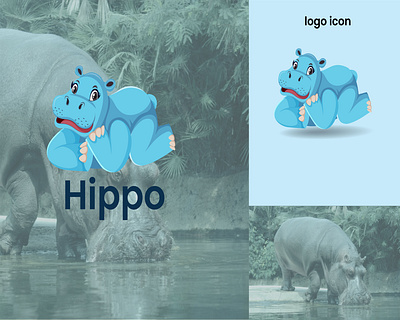logo design banner branding design graphic design hippo illustration logo social media ui vector