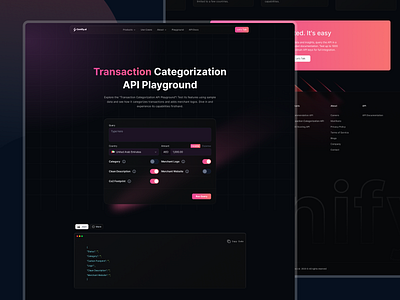 Genify AI advanced intelligence api attractive design branding dark mode information architect landing page neon design ui ux design