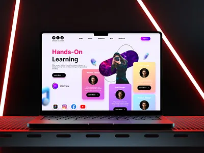 Website landing page design adobe xd design figma graphic design ui ui design ux webdesign website
