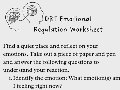 DBT Emotional Regulation canva copywriting design psychology