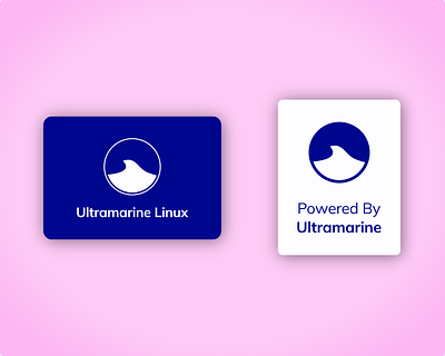 Ultramarine laptop stickers branding graphic design logo