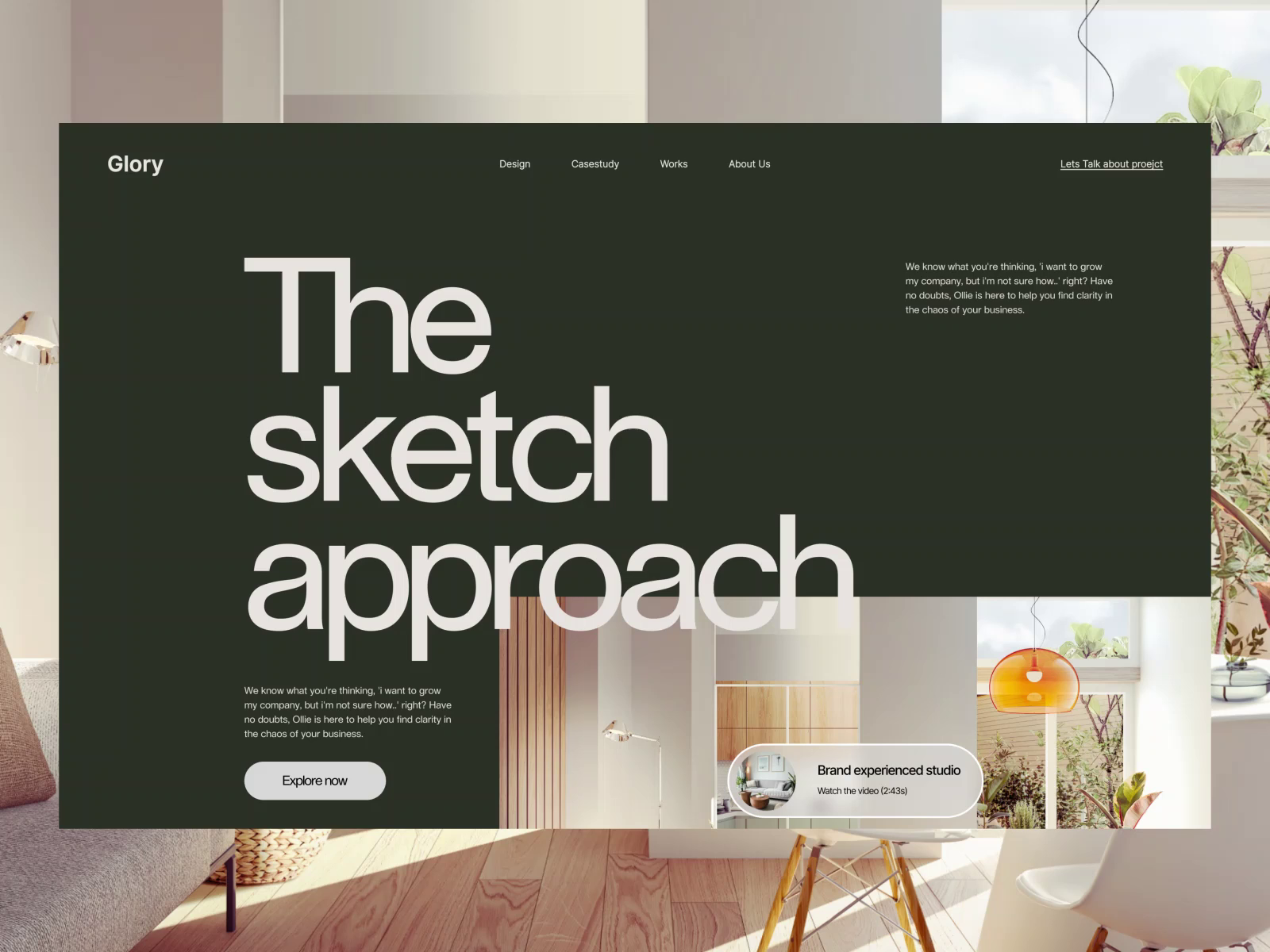 Example of Modern Landing Page Design