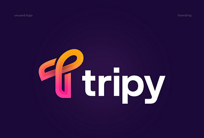 Tripy Brand logo 3d branding design graphic design illustration logo mockup ui ux vector