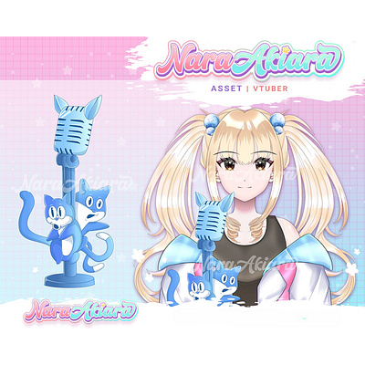 The Charm of a Blue Microphone to Envelop Your Vtuber Journey in creativevtuberdesigns