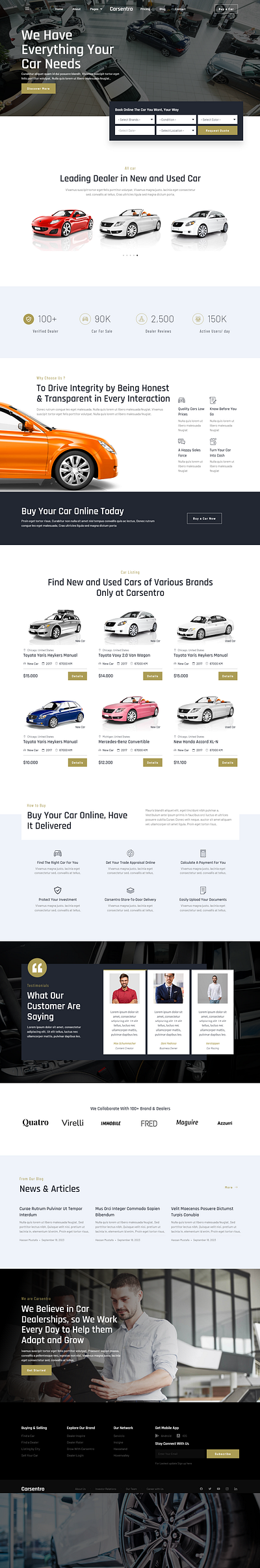 Car Collector Website Concept branding design graphic design ui ux website wordpress