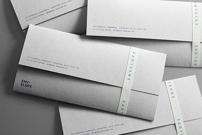Scattered Minimal Envelopes Mockup branding envelope envelope design envelope mockup mockup mockup design mockup download