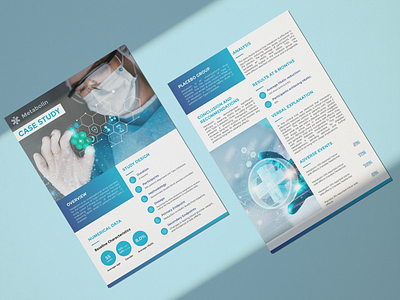 Medical Case Study Design brand branding brochure case study case study design design digital digital art ebook graphic design health healthcare identity branding informative medical minimal modern one pager sleek