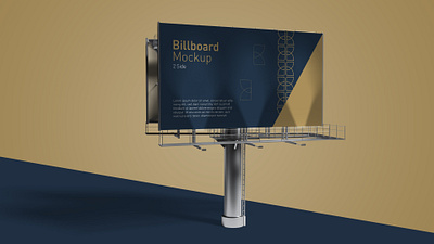 2 Sided Billboard PSD Mockup 2 sided billboard psd mockup billboard billboard mockups mockups psd mockups psd mockups billboard