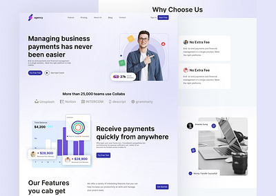 SaaS landing Page design figma figmaui landingpage saaslandigpage uidesign uiux uxdesign webdesign website webuidesign