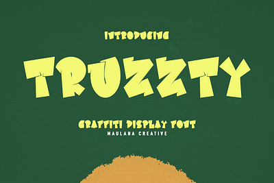 Truzzty Graffiti Display Font branding font fonts graphic design logo nostalgic paint