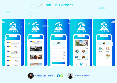 Tour Us App Screens app figma ui uiux