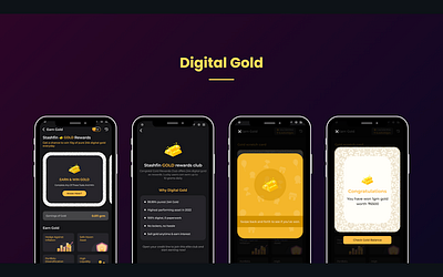 Digital Gold clean design digital gold ui ux