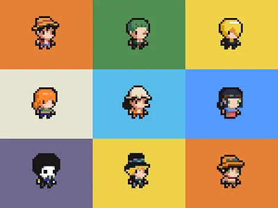 Onepiece pixel cute design graphic design pixel